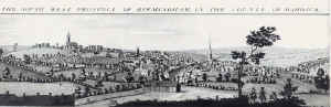 Soth West prospect of Birmingham in 1732
