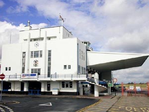 The old ld airport terminal building is now the cargo terminal
