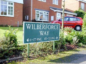 Streetname Wilberforce Way
