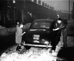 Snowball Fight in Phillips Street